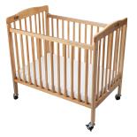 Beech Foldable Wooden Crib